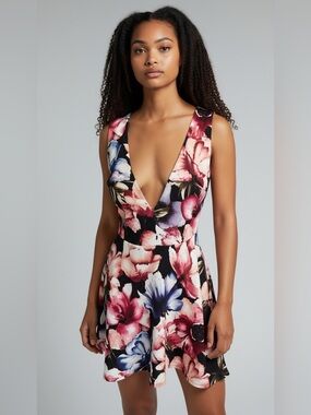 Forever 21 Floral Sleeveless Dress Size M